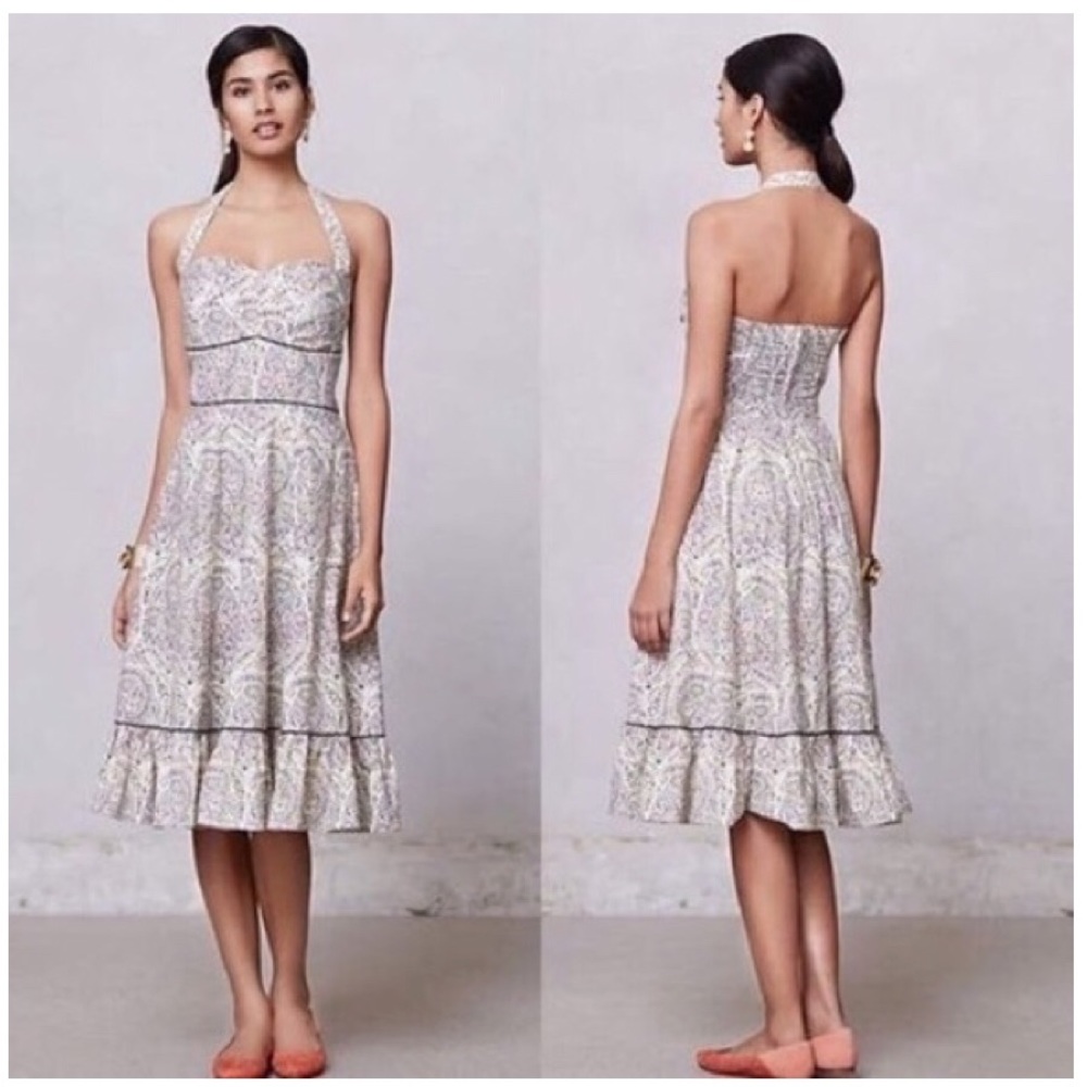 GIRLS FROM SAVOY Anthropologie Floral Paisley Sz 4